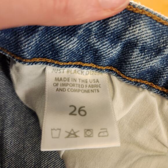 JUST BLACK DENIM Bootcut Fringe Hem Jeans, Size 26 - Picture 8 of 9